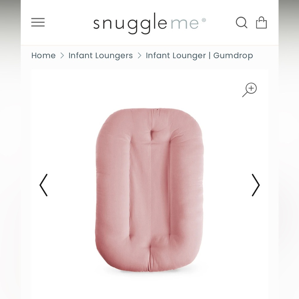 Snuggle Me Organic Infant Lounger- Gumdrop Color